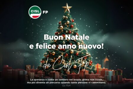 Cisl Fp augura a tutti un buon Natale e un felice anno nuovo